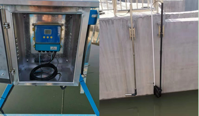 分體式超聲波液位計及水質產品安裝現場 分體式超聲波液位計及水質產品安裝現場